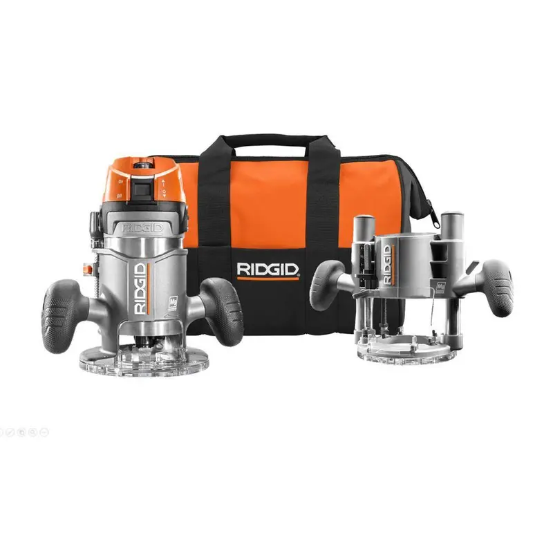 Ridgid 11-Amp 2-Hp 1/2-Inch Fixed & Plunge Base Corded Router 1