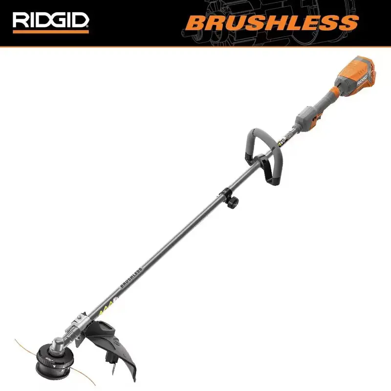Ridgid 18V Brushless String Trimmer — 14-Inch Cut Width, Cordless Lawn Edger (Tool-Only) 1