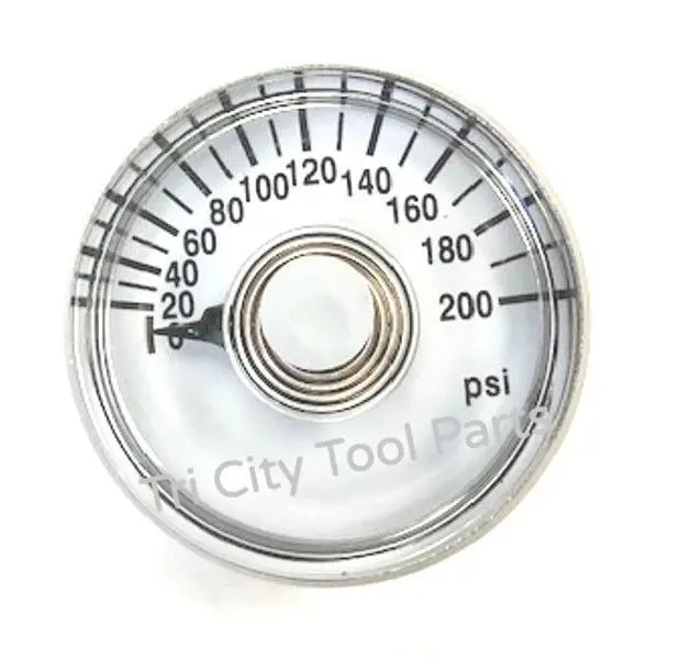 Rolair 200 Psi Analog Pressure Gauge – 1-1/2" Dial, 1/4" Npt (Model #Ga0250200Bmgc) 1