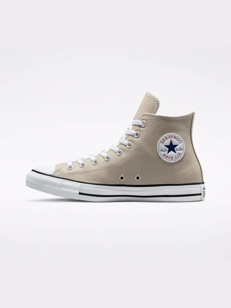 Rope-Textured Hammered Leather Sneakers 1