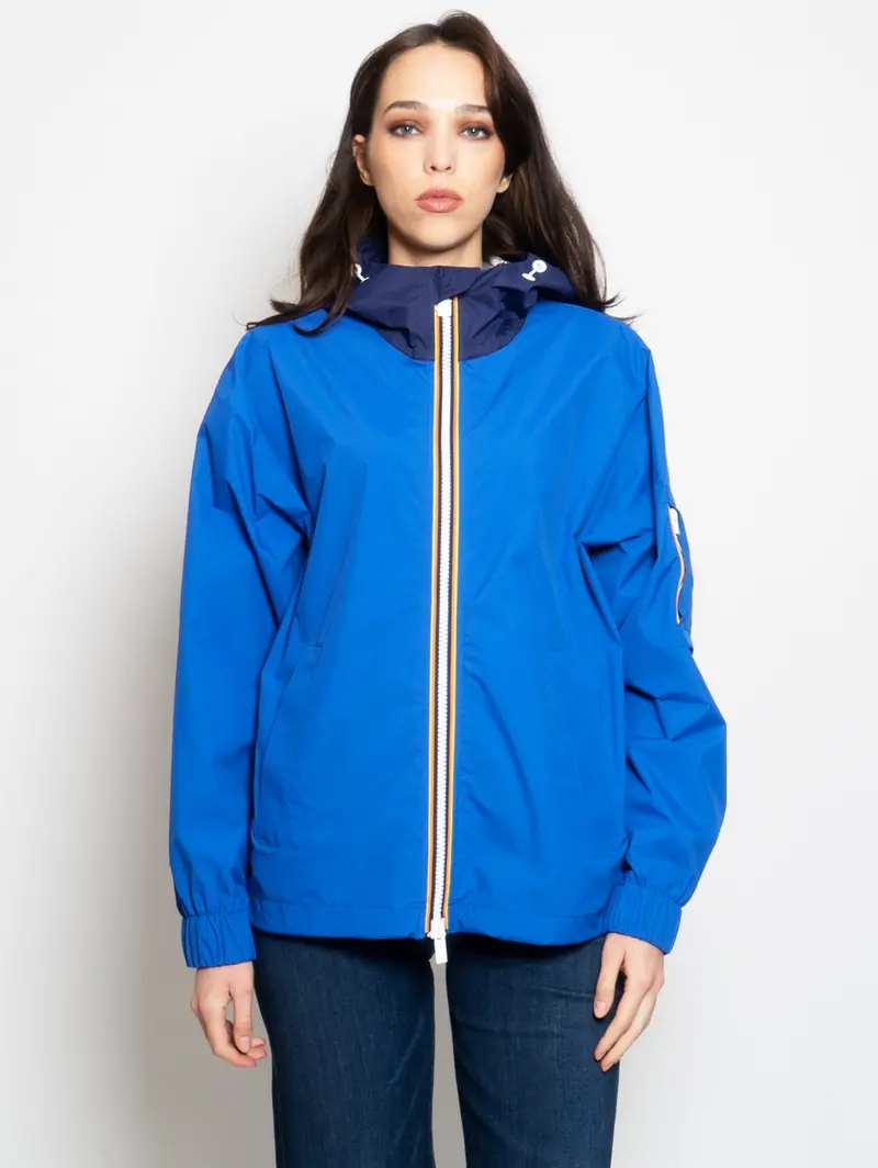 Royal Blue Hooded Jacket Claudel 1