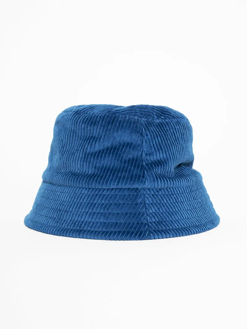 Royal Marine Blue Velvet Bucket Hat 1