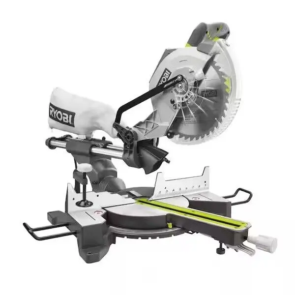 Ryobi 15 Amp 10 In Sliding Compound Miter Saw – Corded Precision Cutting Tool With Led Cutline Guide 1
