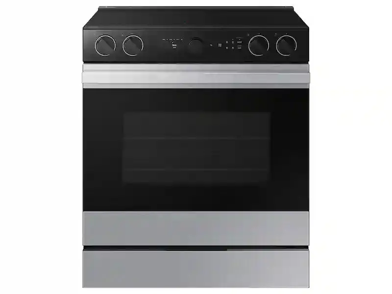 Samsung 6.3 Cu. Ft. Smart Slide-In Electric Range – White Glass Finish With Oven Camera Nse6Db870012Aa 1