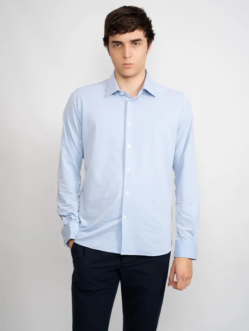 Sky Blue Ultra-Elastic Shirt 1
