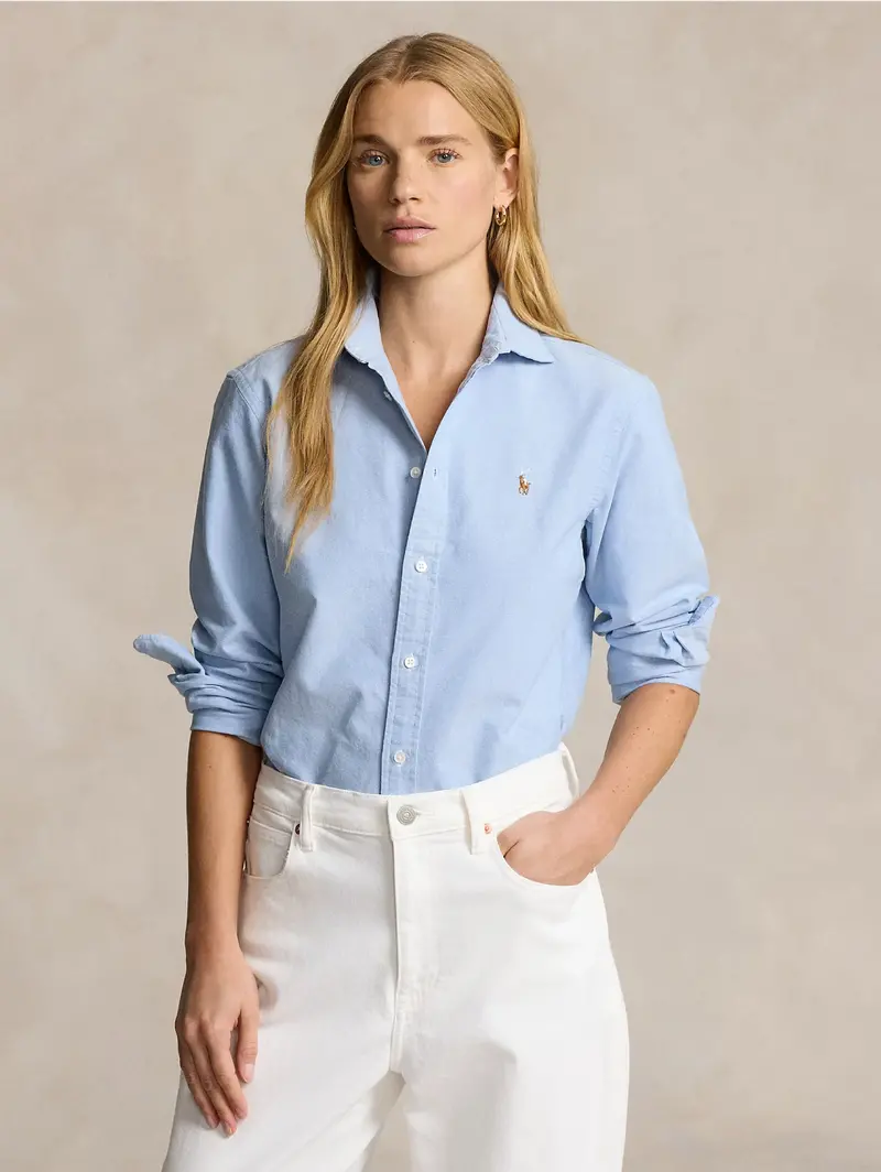 Slim-Fit Blue Oxford Shirt 1