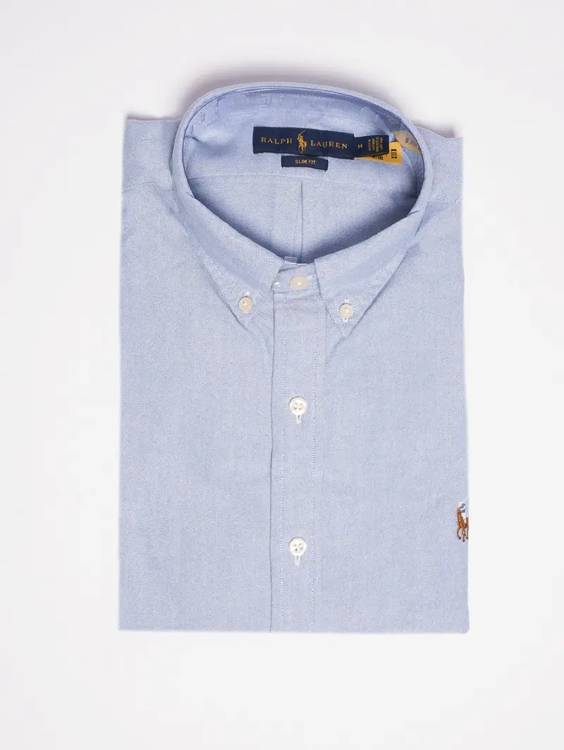 Slim-Fit Blue Oxford Shirt 1