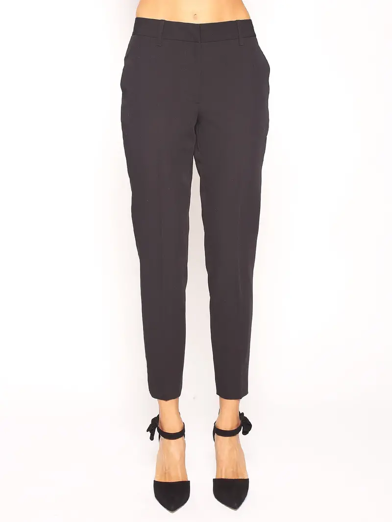 Slim-Leg Cigarette Trousers 1