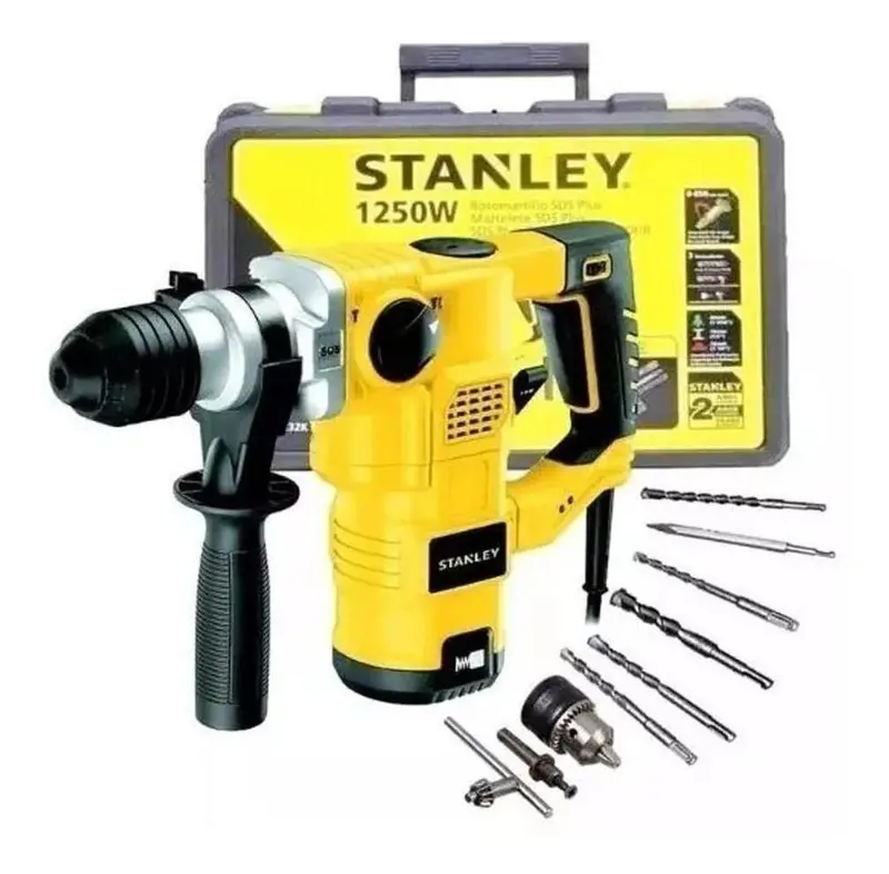 Stanley 1250W Sds-Plus Rotary Hammer Drill, 32Mm Capacity (Sthr1232K-B3) 1