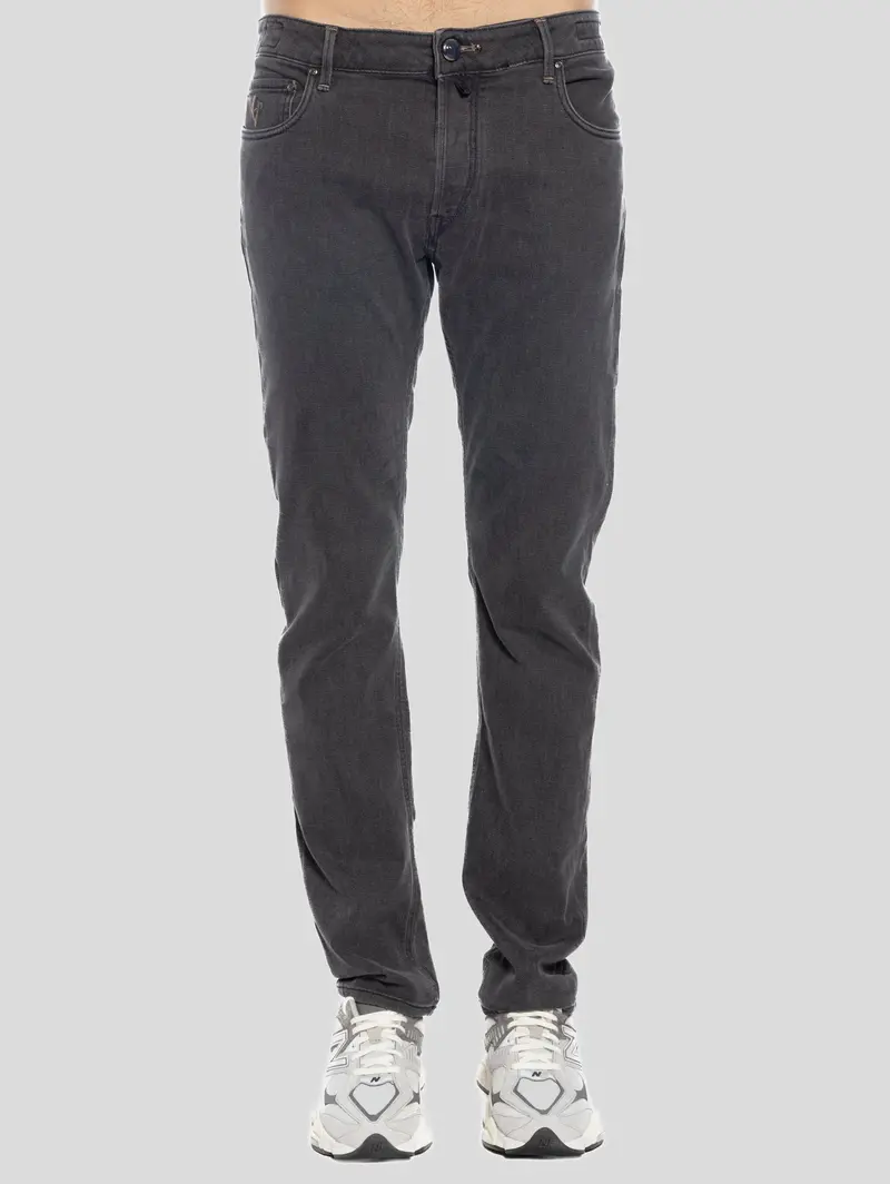 Stretch Regular-Fit Jeans – Charcoal Grey 1