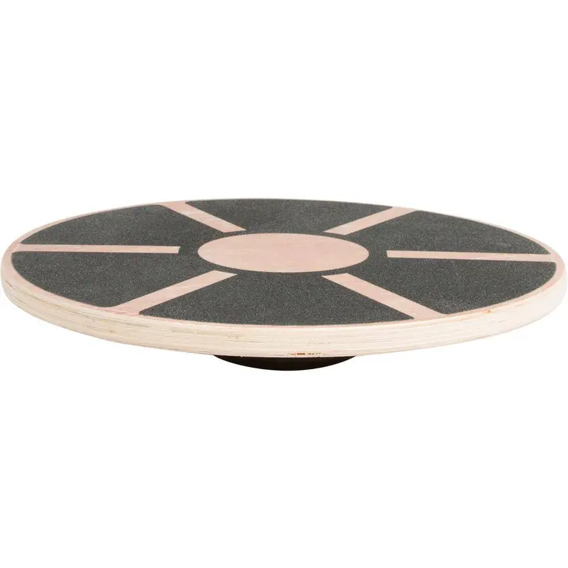 Trademark Innovations Wobble Balance Board – 15.5 In. Tan Wooden Trainer For Core Stability 1