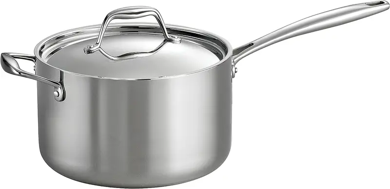 Tramontina Gourmet Tri-Ply Saucepan – 4-Quart With Lid 1