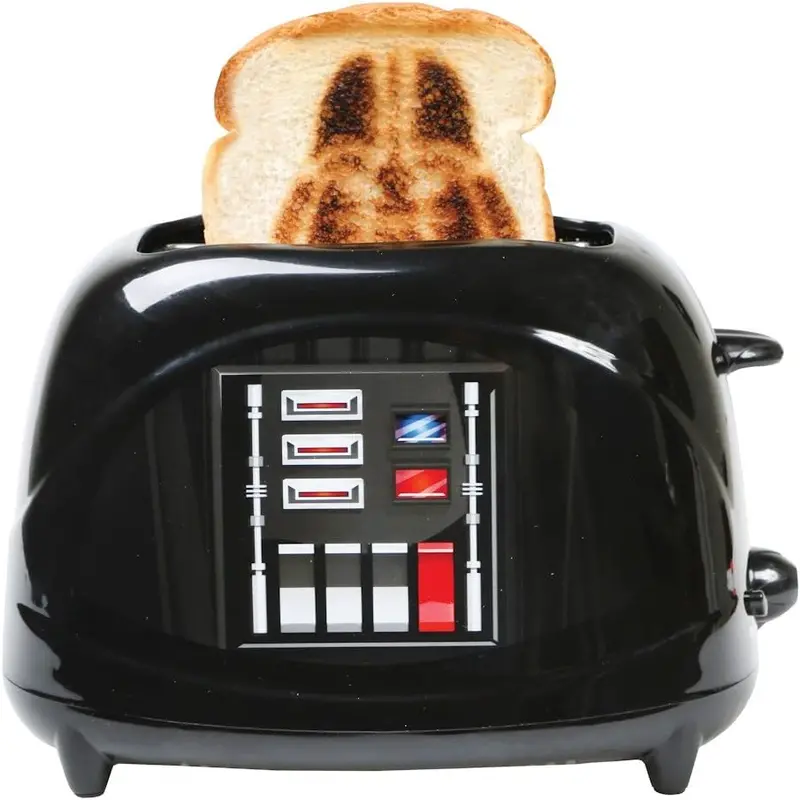 Uncanny Brands Darth Vader Star Wars 2-Slice Toaster – Empire Collection 1