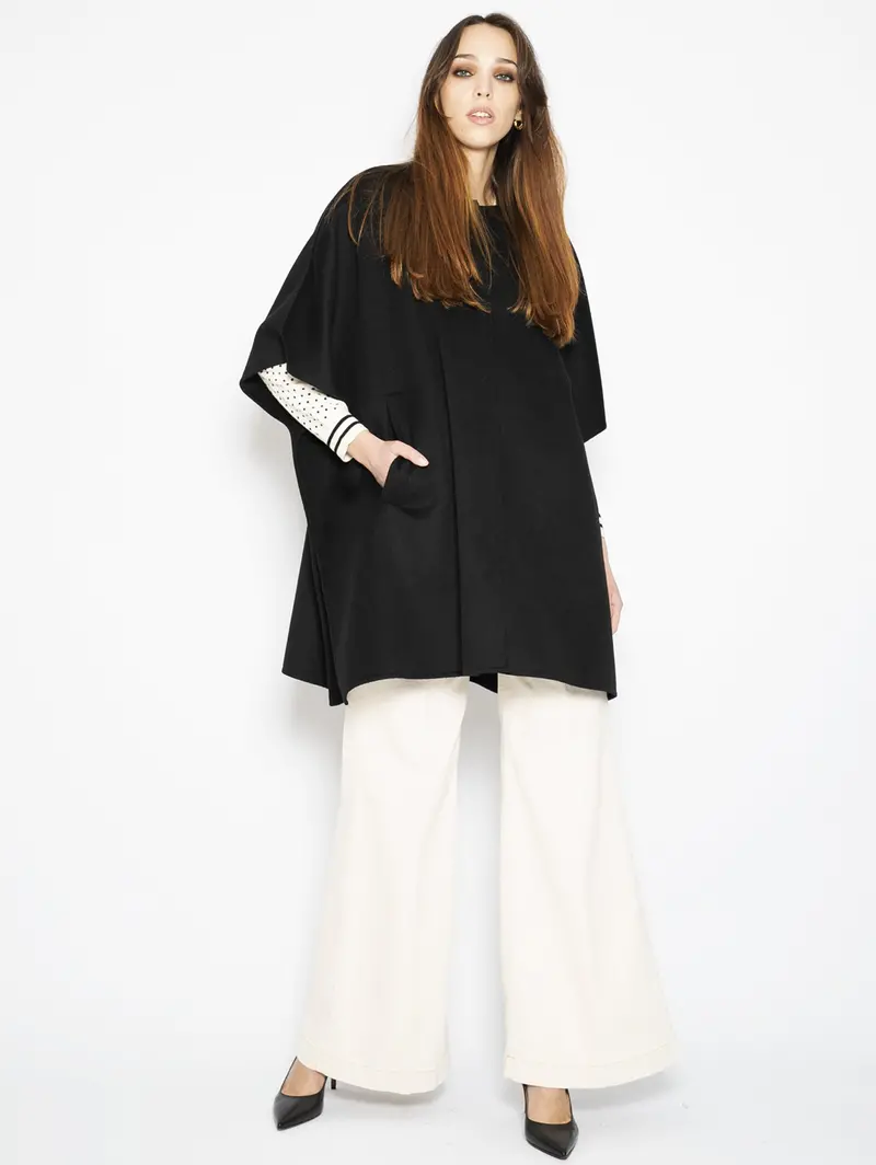 Unlined Black Cape 1