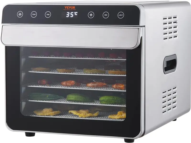 Vevor 6-Tray Stainless Steel Food Dehydrator – 700W Adjustable-Temp Etl-Certified Dryer 1