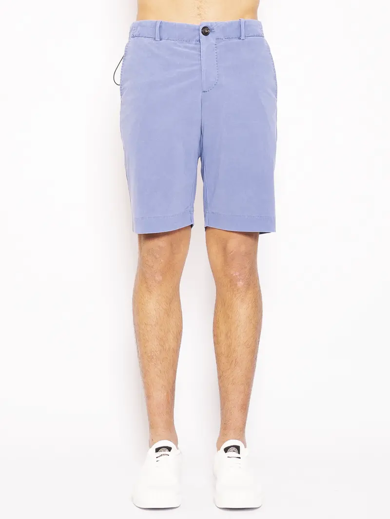 Washed Blue Chino Bermuda Shorts 1