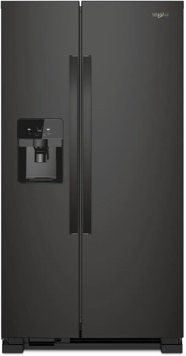 Whirlpool 25 Cu Ft Side-By-Side Refrigerator – Black (Wrs325Sdhb) 1