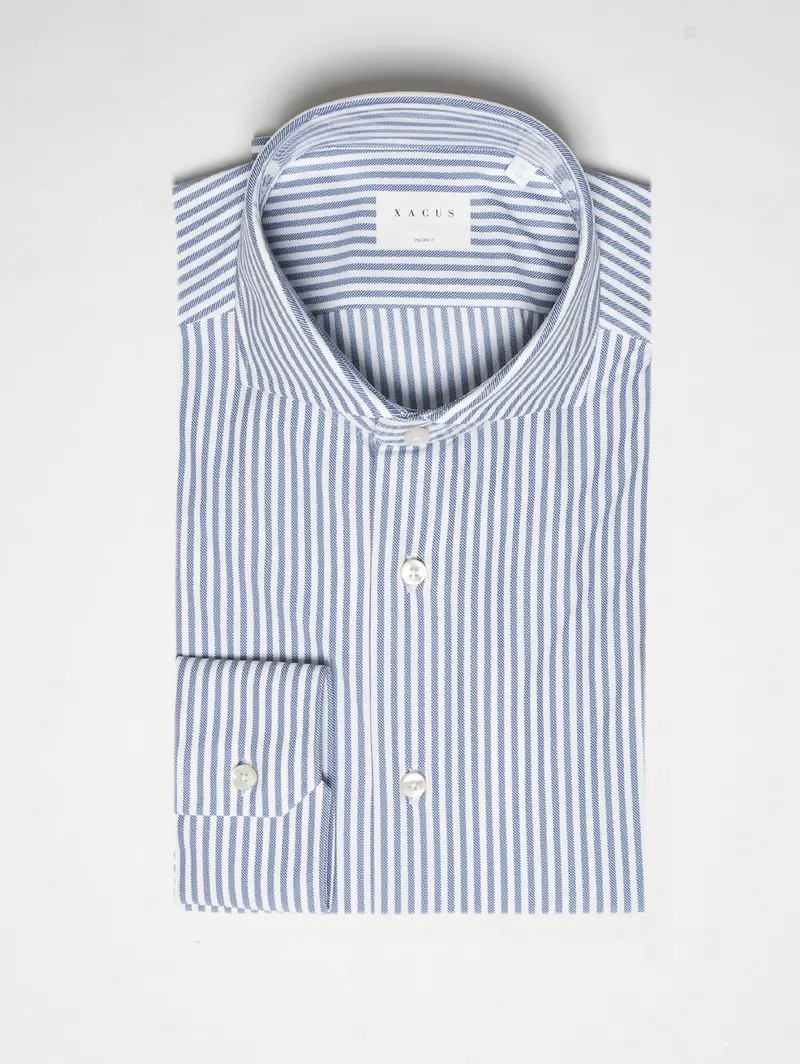 White And Blue Striped Shirt 1