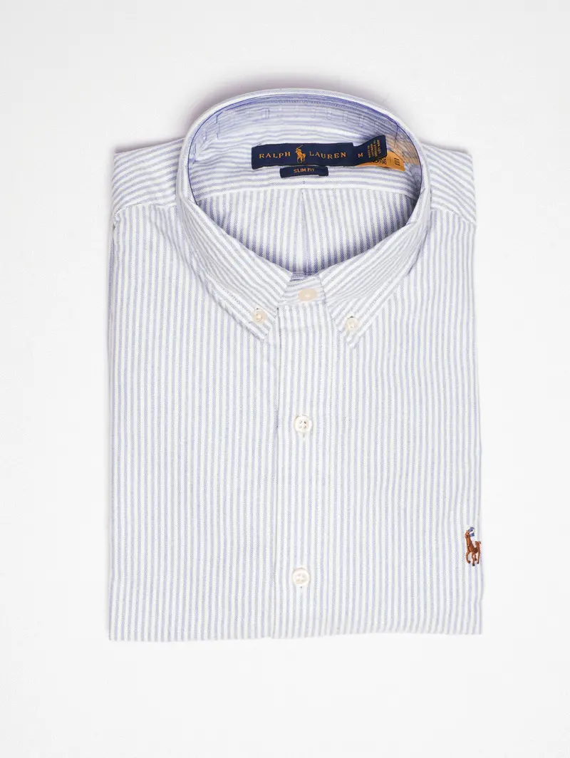 White And Blue Striped Shirt 1