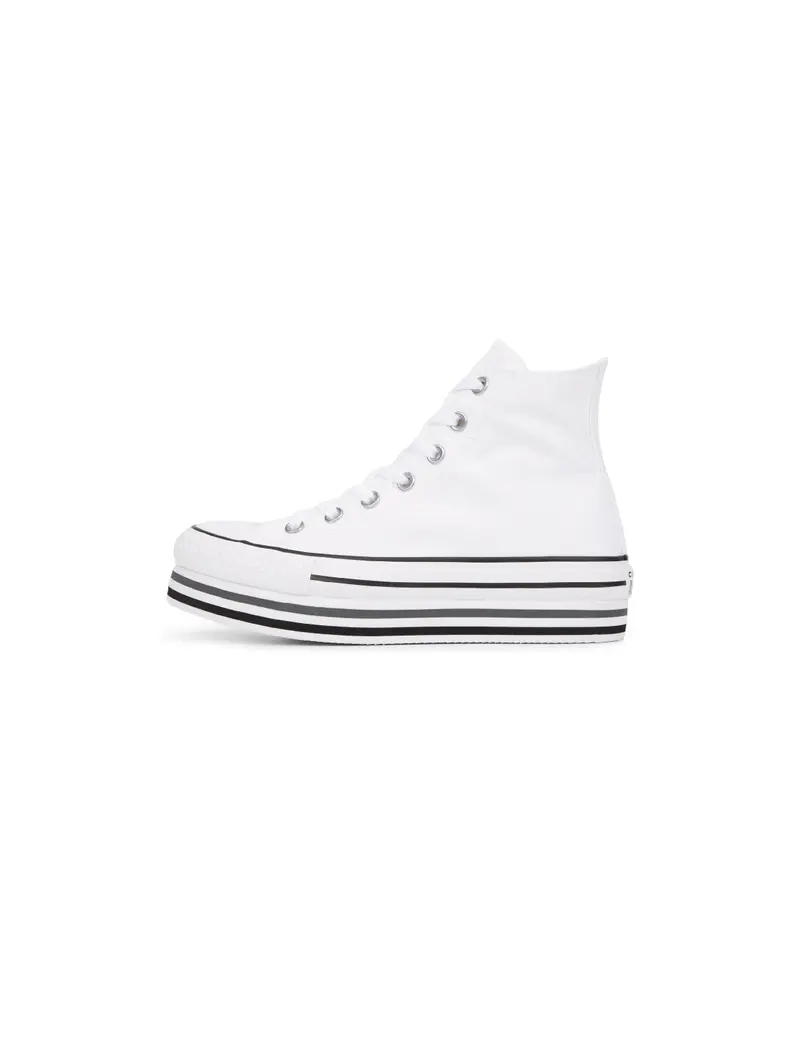 White Chuck Taylor All Star Platform High Tops 1