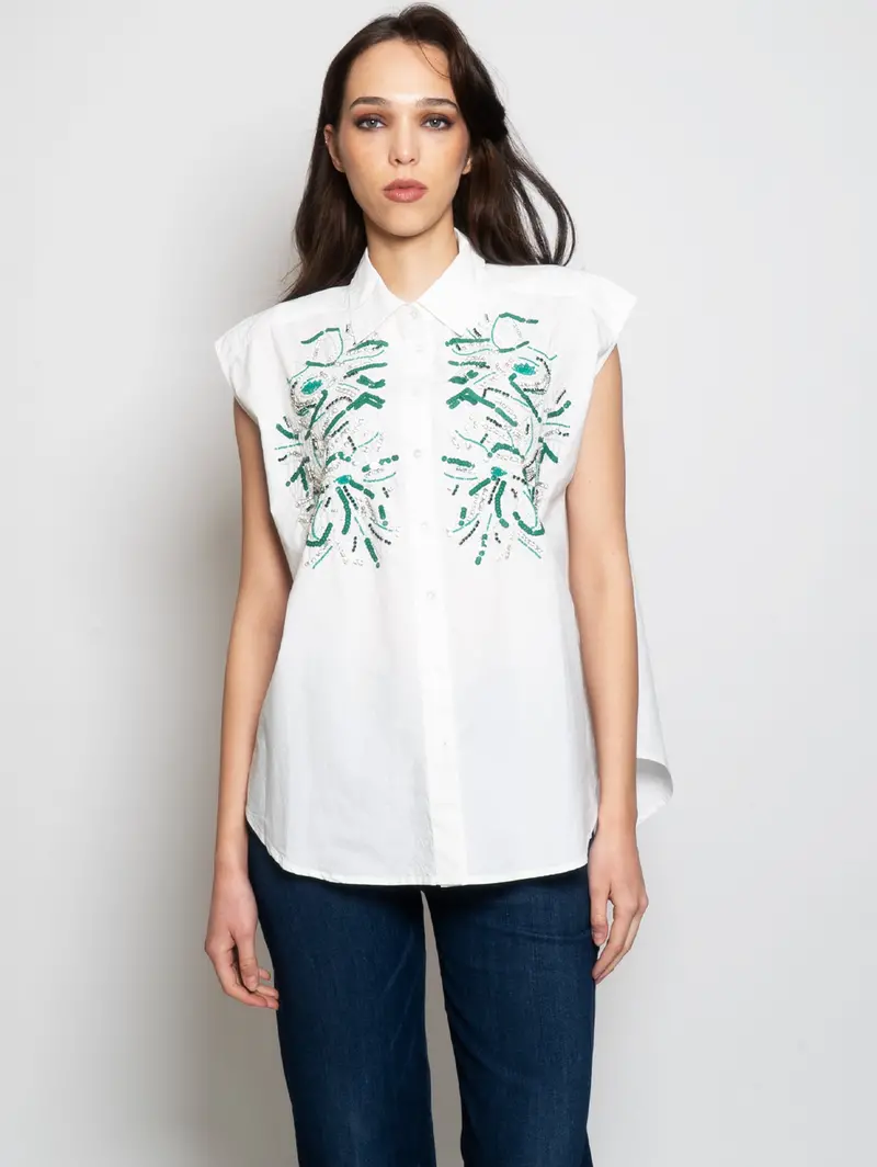 White-Embroidered Shirt 1