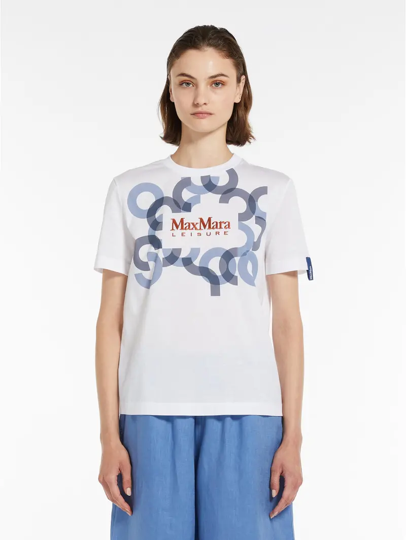 White Graphic Print T-Shirt 1