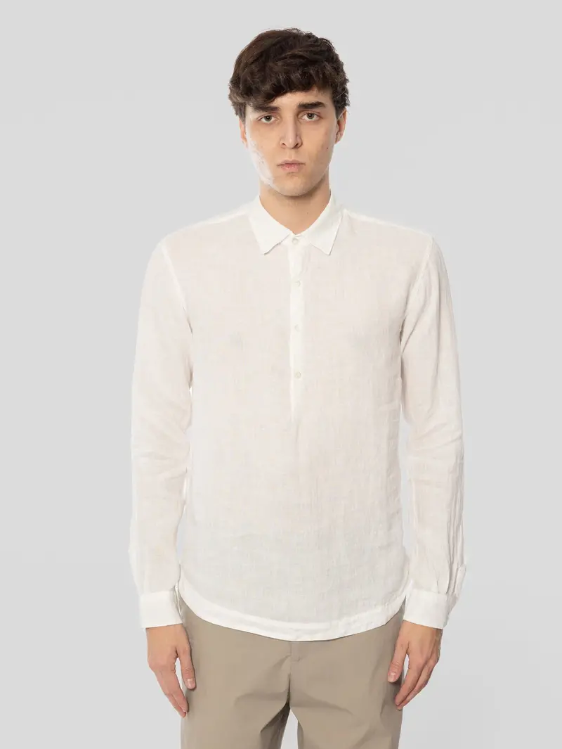 White Linen Shirt – Pavan Style 1