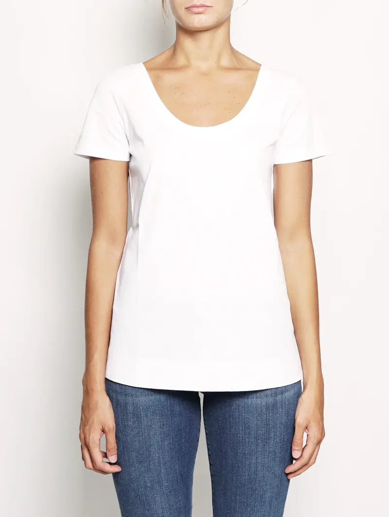 White Oversized Crew-Neck T-Shirt 1