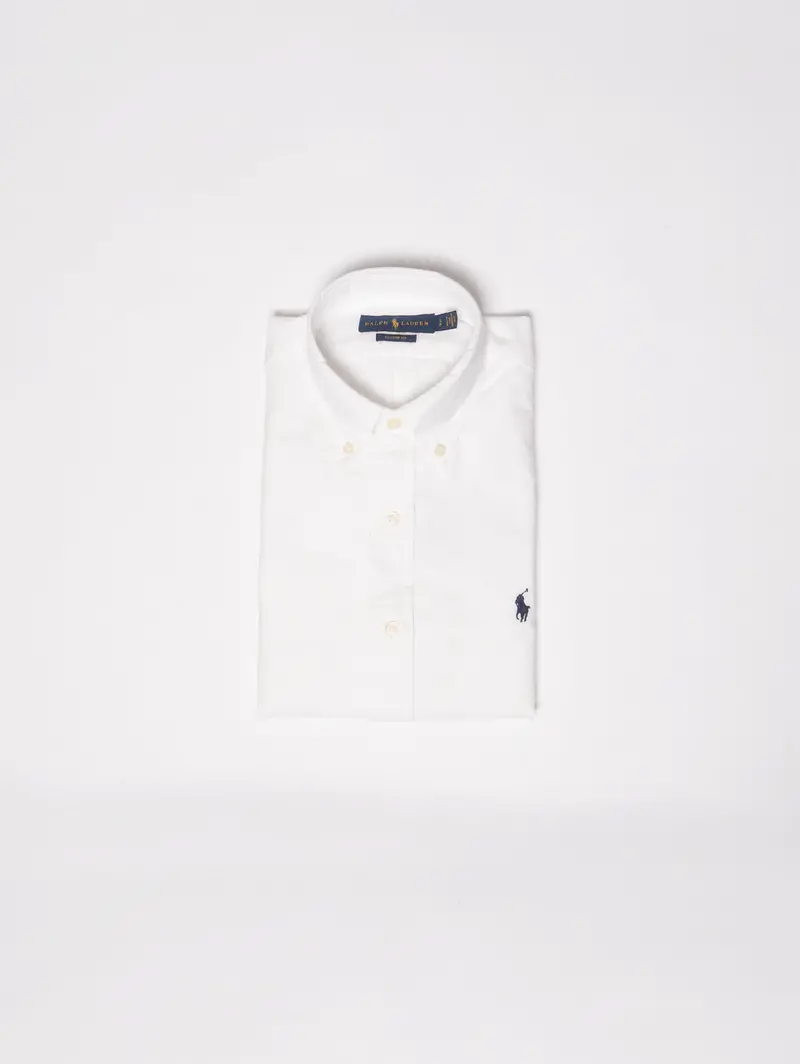White Oxford Custom Fit Dress Shirt 1
