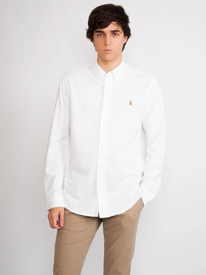 White Oxford Knit Shirt 1