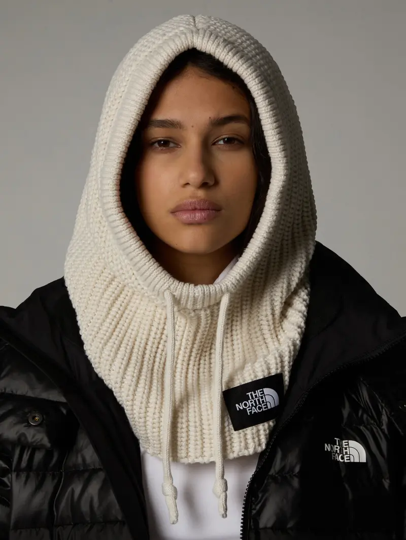 White Ribbed Beanie 1