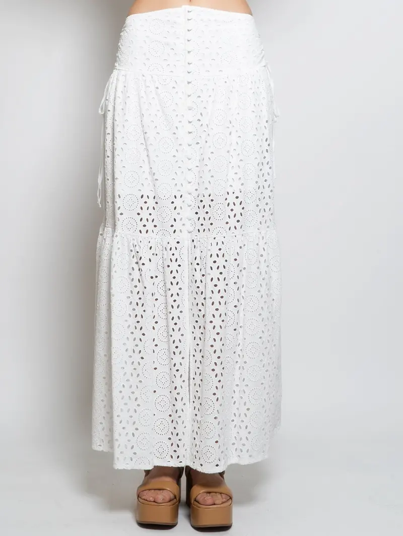 White Sangallo Lace Skirt 1