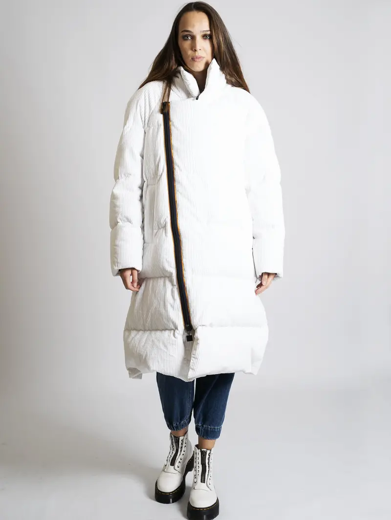 White Velvet Down Jacket 1