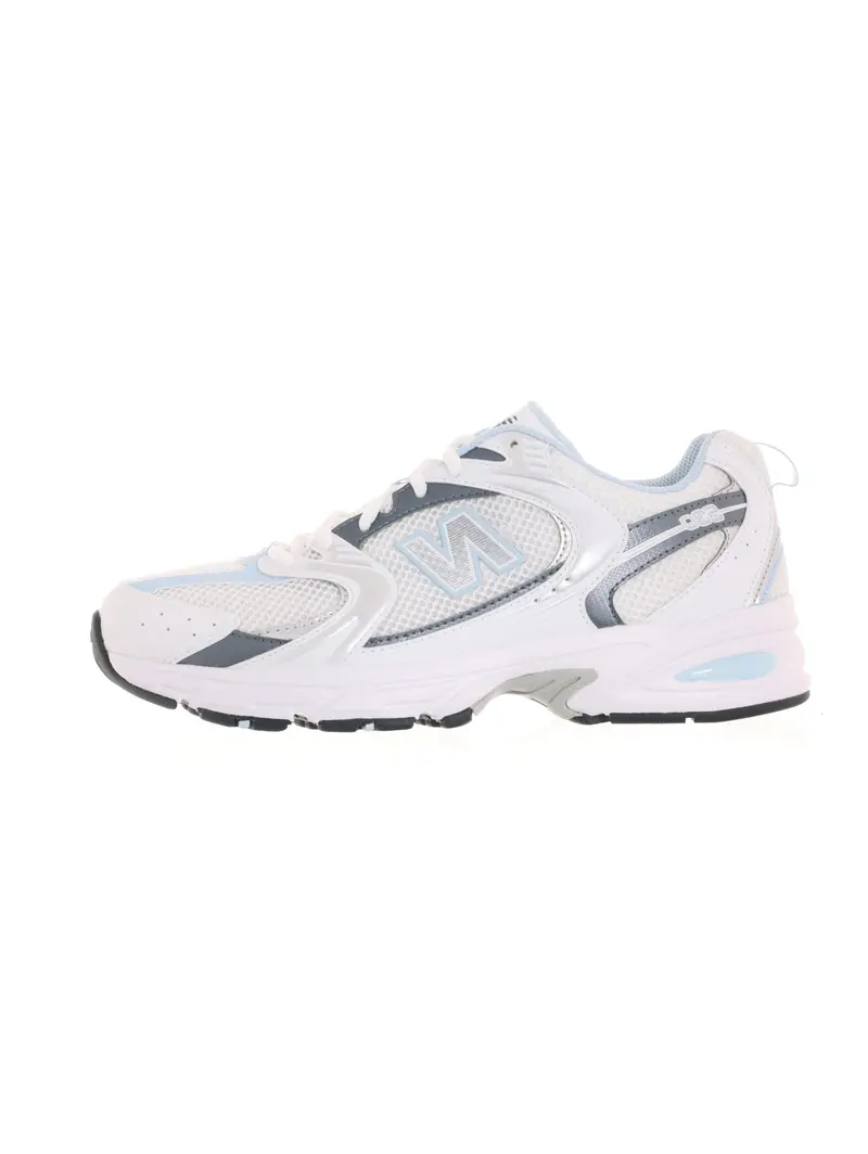 Women'S New Balance 530 Lifestyle Sneakers – White, Blue, And Gray Reflective 1