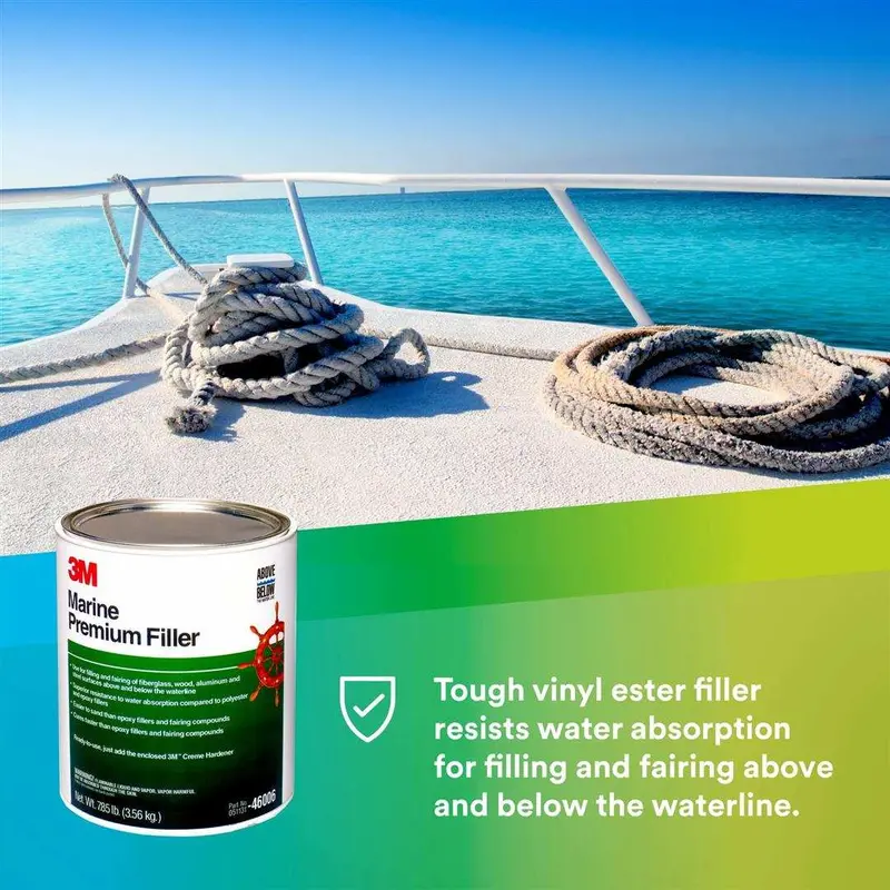 3M Marine Premium Filler 46006 – One-Part Epoxy-Based Repair Compound 1