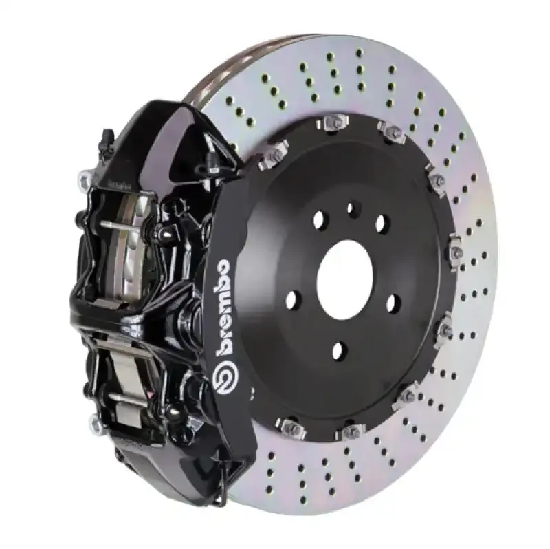 Brembo Front Gt Big Brake Kit For 2016–2021 Toyota Land Cruiser (J200) – 6-Piston Calipers, 405X34Mm Two-Piece Drilled Rotors, Black Finish 1