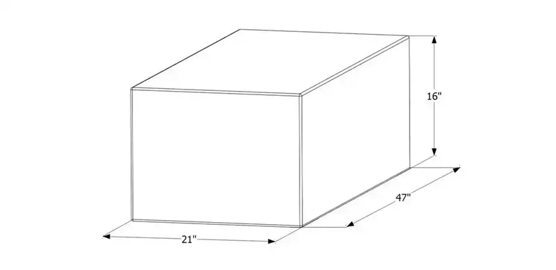 Icon Freshwater Tank – Wt2456 Model (47" × 16" × 21") 1