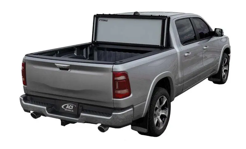 Lomax Stance Hard Tri-Fold Truck Bed Cover – Black Urethane Finish, Single-Rail Design (G3070029) 1