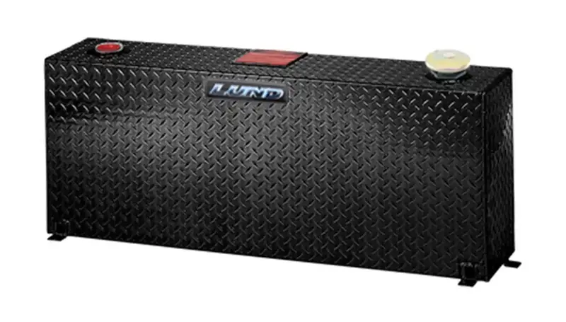 Lund 73199 Aluminum Combo Fuel/Water Tank – 48"L × 23"W × 100-Gallon Capacity, Matte Black Finish 1