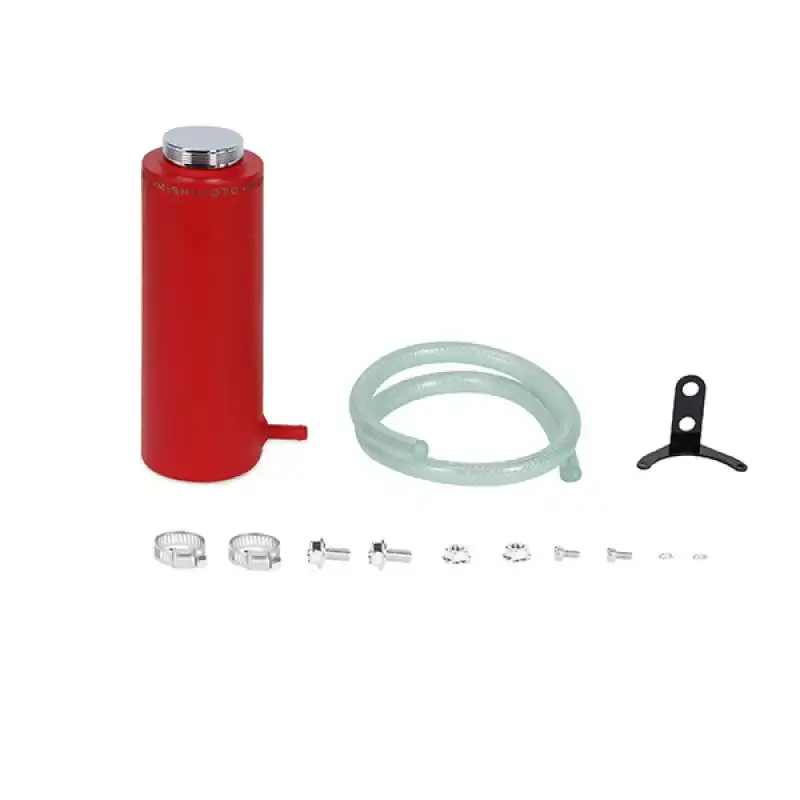 Mishimoto Wrinkle-Red Aluminum Coolant Reservoir Tank – Universal Fit 1