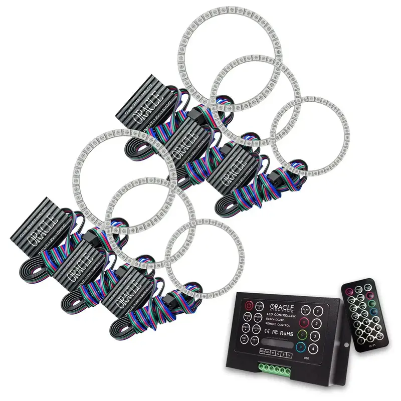 Oracle Lighting Colorshift Halo Kit (2328-333) – Rgb Led Ring System With App Control 1
