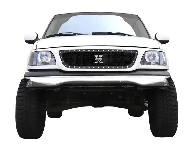 T-Rex X-Metal Studded Grille – All-Black Aggressive Front Fascia For Custom Trucks 1